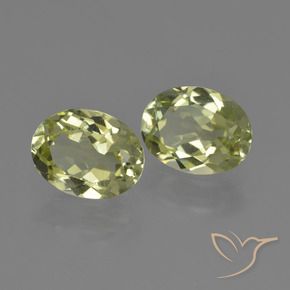 Gemas de Sillimanita Verde amarillo natural de 3.39 ct, Ovalada, VVS-VS