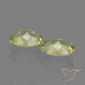 Gemas de Sillimanita Verde amarillo natural de 3.39 ct, Ovalada, VVS-VS