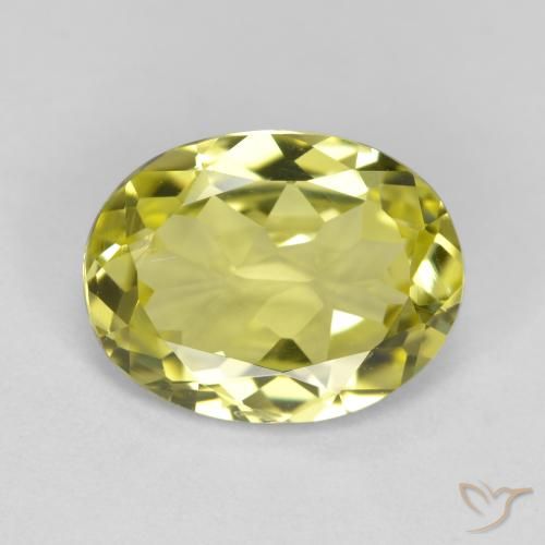 2.35ct Natural Amarillo claro Silimanita, Ovalada, VS