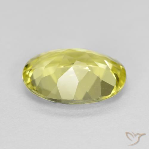Sillimanita Amarillo claro natural de 2.35 ct, Ovalada, VS