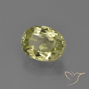 Sillimanita Amarillo medio natural de 2.32 ct, Ovalada, VS