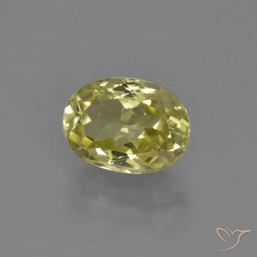 2.30ct Natural Amarillo-dorado claro Silimanita, Ovalada, VVS-VS