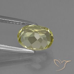 Sillimanita Amarillo verdoso natural de 2.01 ct, Ovalada, VVS-VS