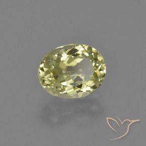 Sillimanita Amarillo medio natural de 2.08 ct, Ovalada, VS