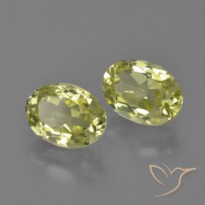 Gemas de Sillimanita Amarillo verdoso natural de 2.54 ct, Ovalada, VVS-VS