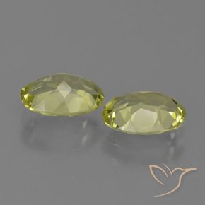 Gemas de Sillimanita Amarillo verdoso natural de 2.47 ct, Ovalada, VVS-VS