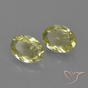 Gemas de Sillimanita Amarillo verdoso natural de 2.07 ct, Ovalada, VVS