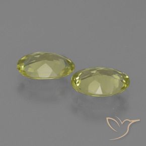 Gemas de Sillimanita Amarillo verdoso natural de 2.07 ct, Ovalada, VVS