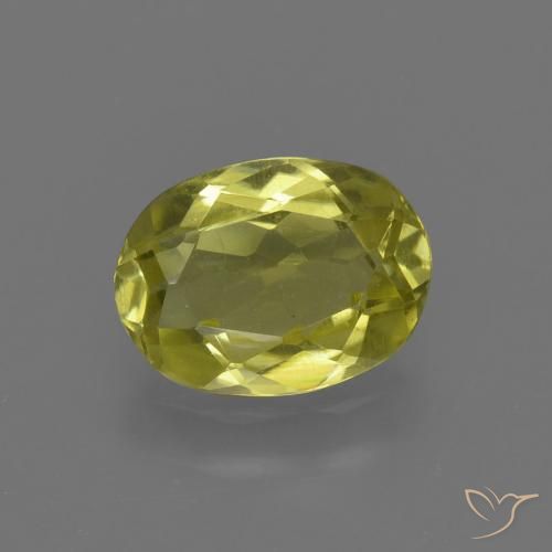 1.13ct Natural Amarillo piña Silimanita, Ovalada, VVS-VS