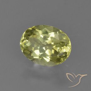 Sillimanita Amarillo medio natural de 1.24 ct, Ovalada, VS