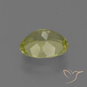 Sillimanita Amarillo medio natural de 1.24 ct, Ovalada, VS