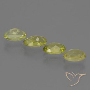Gemas de Sillimanita Amarillo medio natural de 2.15 ct, Ovalada, VVS-VS