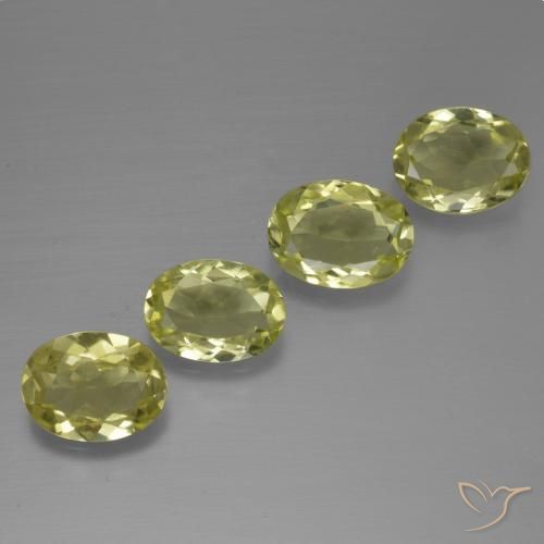 Gemas de Sillimanita Amarillo medio natural de 4.11 ct, Ovalada, VS