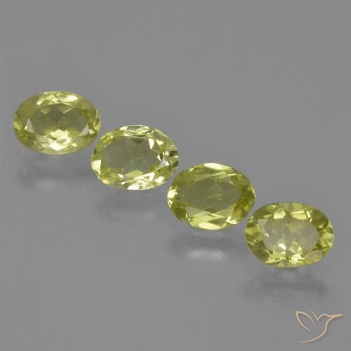 2.94ctw Natural Amarillo  verdoso Silimanita, Ovalada, VVS-VS