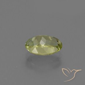 Sillimanita Verde amarillo natural de 1.40 ct, Ovalada, VS