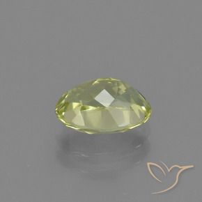 Sillimanita Verde amarillo natural de 1.55 ct, Ovalada, VVS