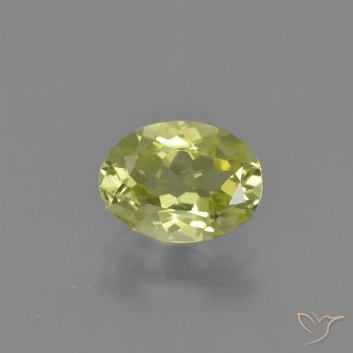 1.13ct Natural Amarillo claro Silimanita, Ovalada, VVS-VS