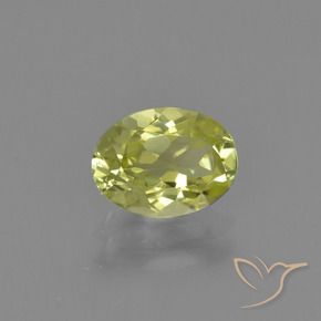 Sillimanita Amarillo claro natural de 1.13 ct, Ovalada, VVS-VS