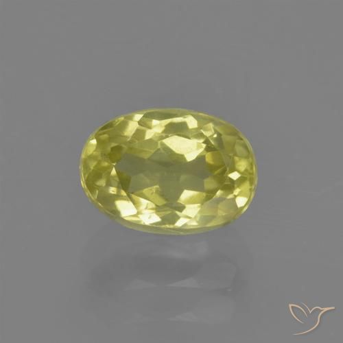 1.22ct Natural Pineapple yellow Silimanita, Ovalada, VS