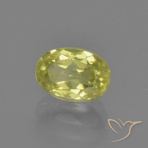 Sillimanita Pineapple yellow natural de 1.22 ct, Ovalada, VS