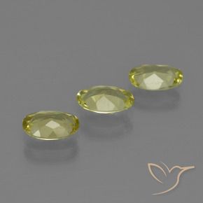Gemas de Sillimanita Amarillo verdoso natural de 1.98 ct, Ovalada, VS