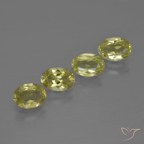 2.90ctw Natural Amarillo verdoso Silimanita, Ovalada, VS