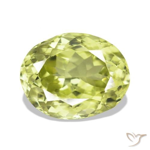 3.11ct Verde amarillento Sillimanita, Forma Cojín, VS