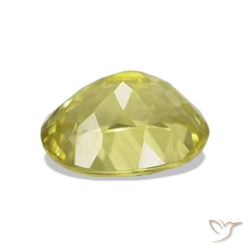 Sillimanita Amarillo medio natural de 3.02 ct, Ovalada, VS