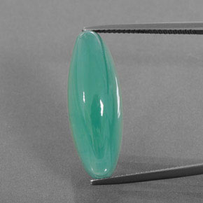 Smithsonita Verde azul natural de 30.86 ct, Corte Óvalo, Translúcido