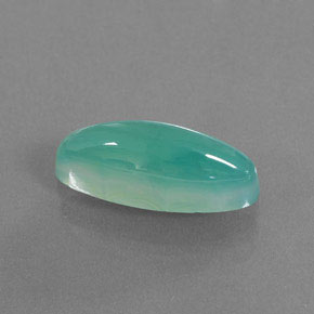 Smithsonita Verde azul natural de 30.86 ct, Corte Óvalo, Translúcido