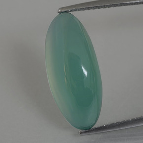 Smithsonita azul verdoso claro natural de 16,32 ct, marquesa, translúcido