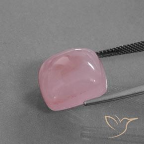 Smithsonita Rosado rosa medio natural de 26.17 ct, Forma Cojín, Transparente