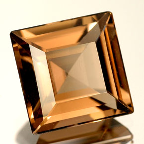 Cuarzo ahumado marrón natural de 4,14 ct, cuadrado, VVS-VS