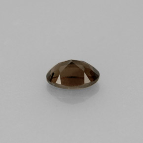 Cuarzo ahumado marrón natural de 0,49 ct, corte óvalo, VVS-VS