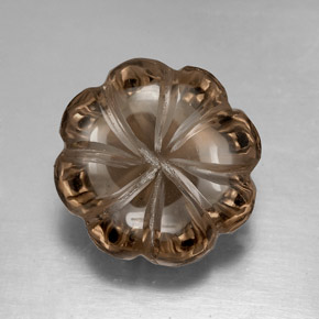 Cuarzo ahumado marrón natural de 8,26 ct, transparente, transparente / translúcido