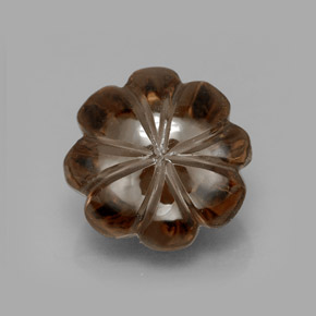 Cuarzo ahumado marrón natural de 8,33 ct, transparente, transparente / translúcido