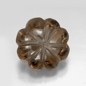 Cuarzo ahumado marrón ahumado natural de 10,74 ct, transparente, transparente / translúcido