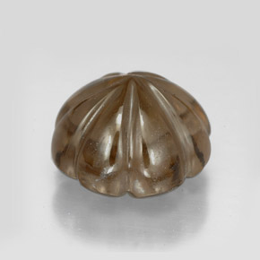 Cuarzo ahumado marrón ahumado natural de 10,74 ct, transparente, transparente / translúcido