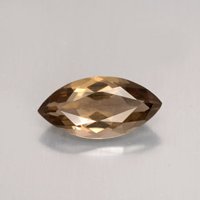 Cuarzo ahumado marrón natural de 1,43 ct, marquesa, VS