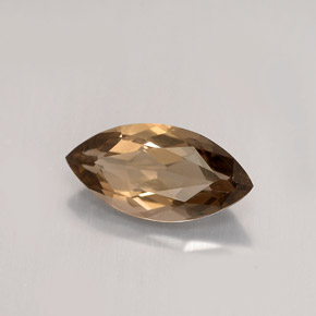Cuarzo ahumado marrón natural de 1,43 ct, marquesa, VS