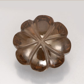 Cuarzo ahumado marrón natural de 10,82 ct, transparente, transparente / translúcido