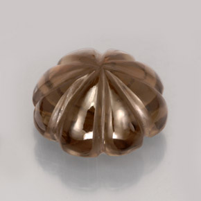Cuarzo ahumado marrón natural de 10,82 ct, transparente, transparente / translúcido