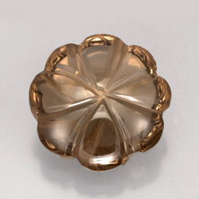Cuarzo ahumado marrón natural de 12,02 ct, transparente, transparente / translúcido