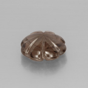 Cuarzo ahumado marrón natural de 8,66 ct, transparente, transparente / translúcido