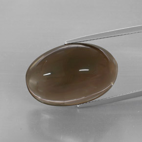 Cuarzo ahumado marrón natural de 32,73 ct, transparente, transparente / translúcido