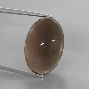 Cuarzo ahumado marrón natural de 32,73 ct, transparente, transparente / translúcido