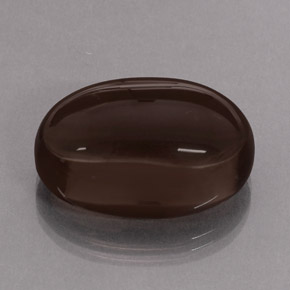 Cuarzo ahumado marrón natural de 31,15 ct, transparente, transparente / translúcido
