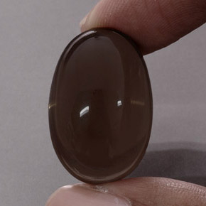 Cuarzo ahumado marrón natural de 31,15 ct, transparente, transparente / translúcido