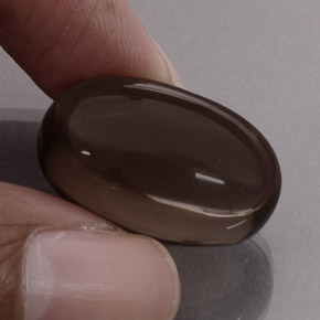 Cuarzo ahumado marrón natural de 31,15 ct, transparente, transparente / translúcido