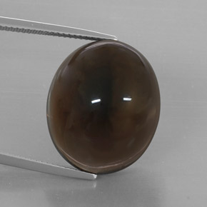 Cuarzo ahumado marrón natural de 32,19 ct, transparente, transparente / translúcido